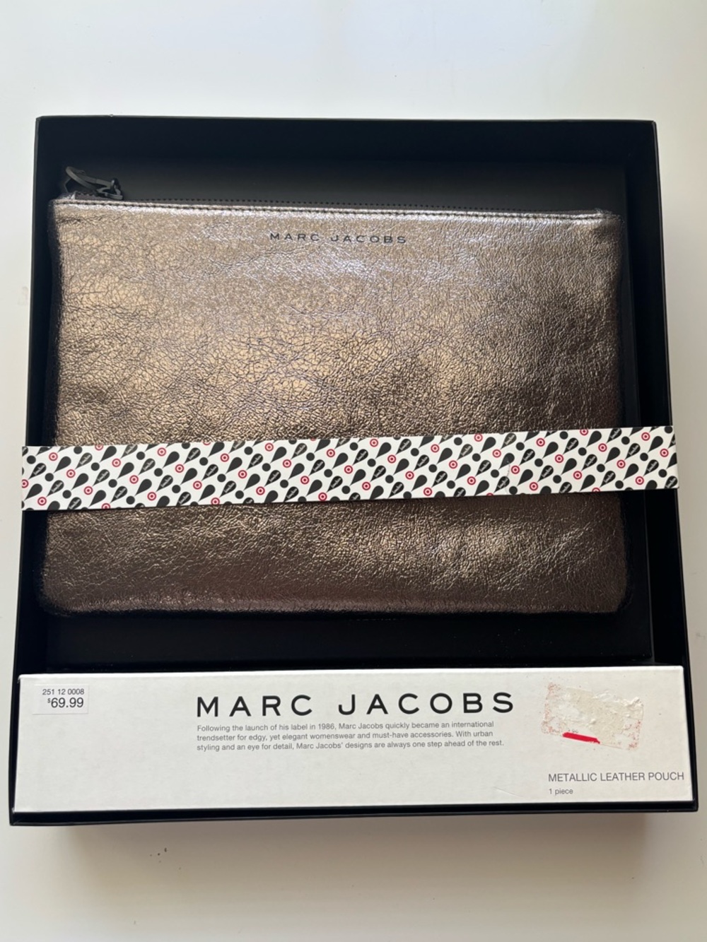Marc Jacobs for Target Metallic Bronze Leather Pouch